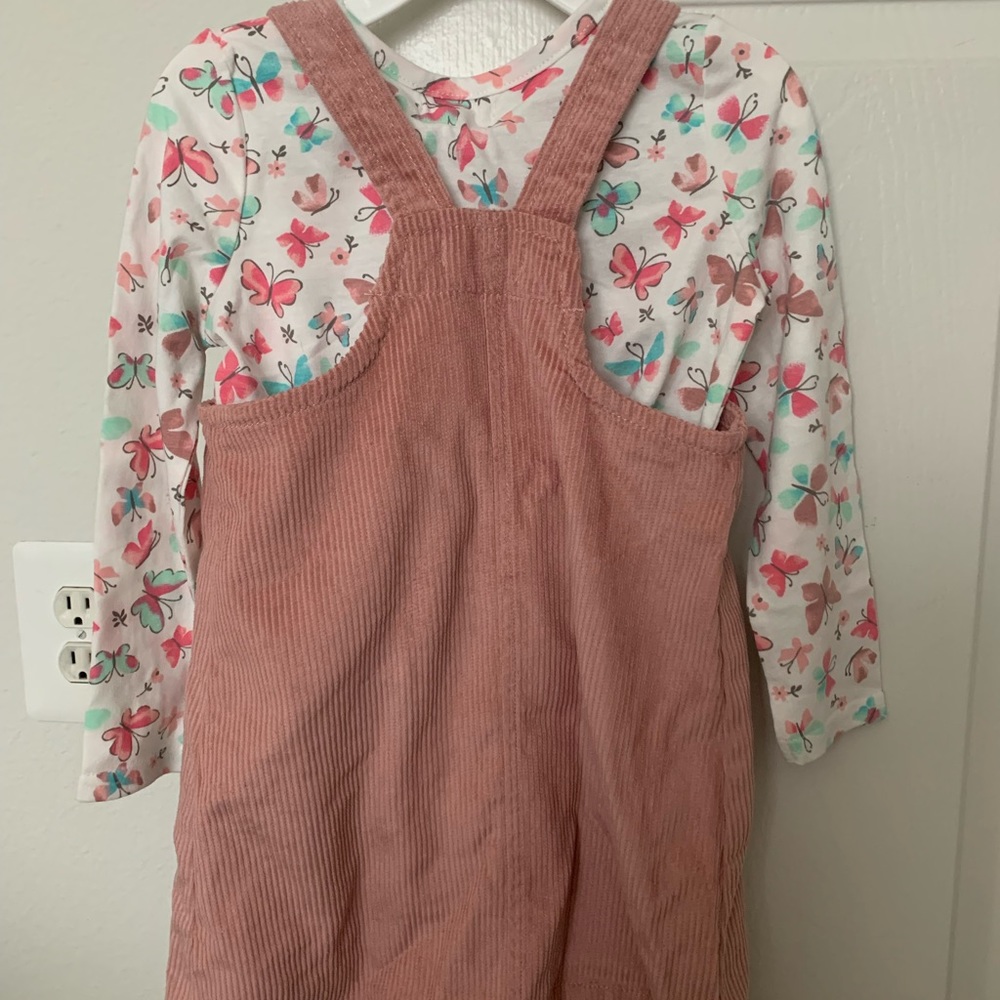 NEW Cute 3-piece toddler outfit with hair bow